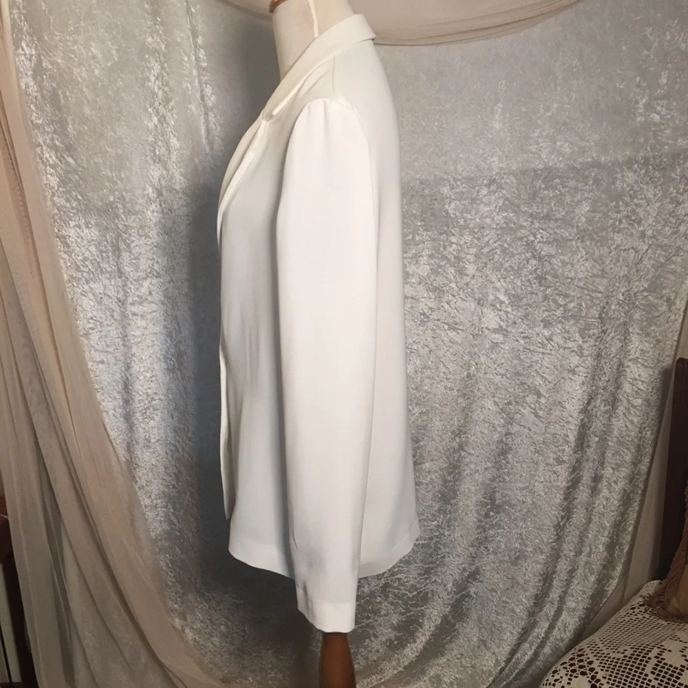 Topshop Ivory Double-Breasted Blazer